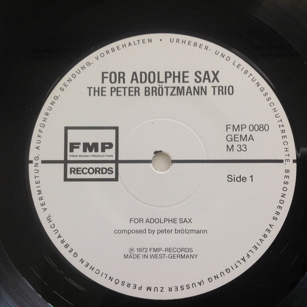 For Adolphe Sax