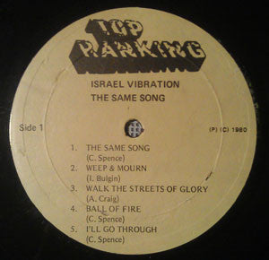 Master Release: The Same Song by Israel Vibration
