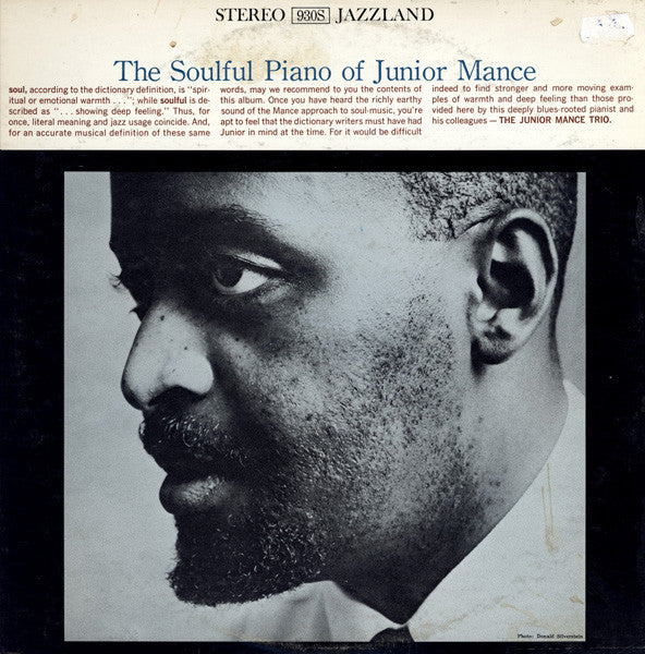 Release: The Soulful Piano Of Junior Mance-Vinyl-Japan-1974-SMJ-6059, JLP 930S-5453770