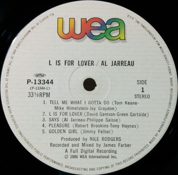 L Is For Lover = Ｌ・イズ・フォー・ラヴァー