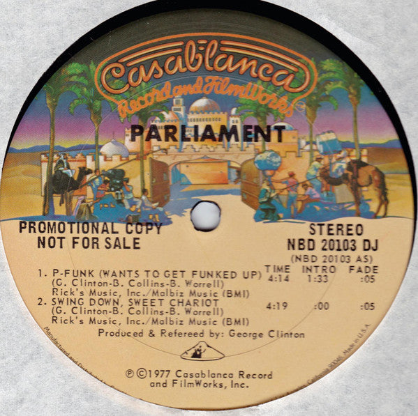 Master Release: Promotional 4-track Disco Sampler by Parliament