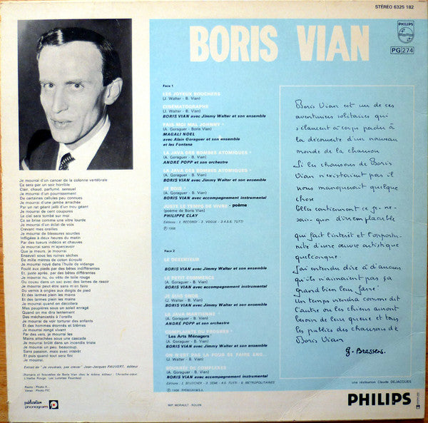 Master Release: Chansons "Possibles" Et "Impossibles" by Boris Vian