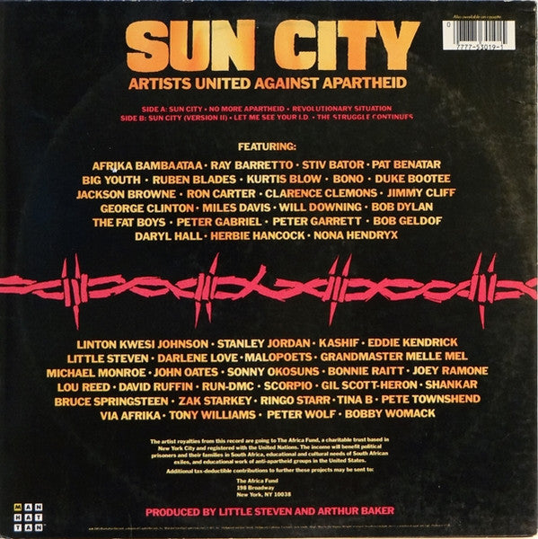 Master Release: Sun City by Artists United Against Apartheid