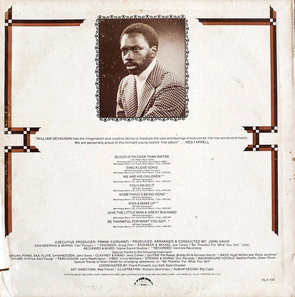 Master Release: Be Thankful For What You Got by William DeVaughn