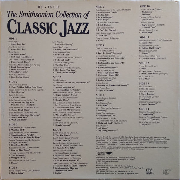 Release: The Smithsonian Collection Of Classic Jazz-Vinyl, Box Set-US-1987-R 033, P7-19477-4905909