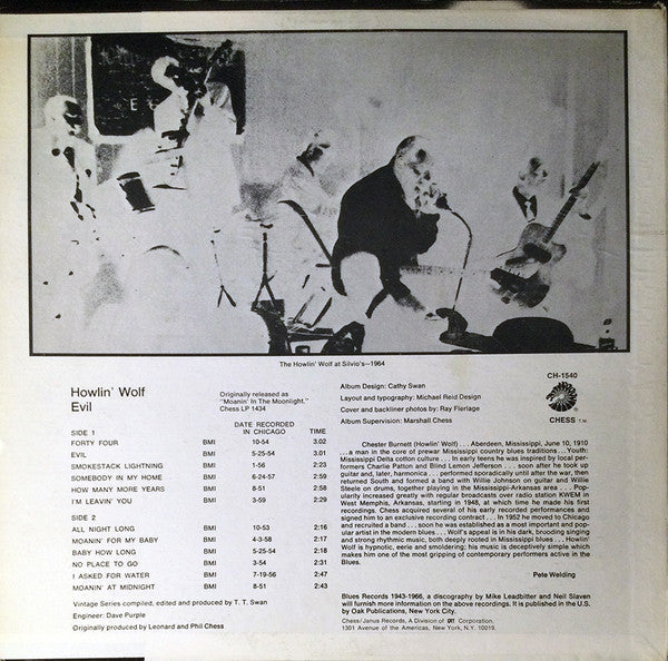 Release: Moanin' In The Moonlight-Vinyl-US-1977-CH-1540-5007932