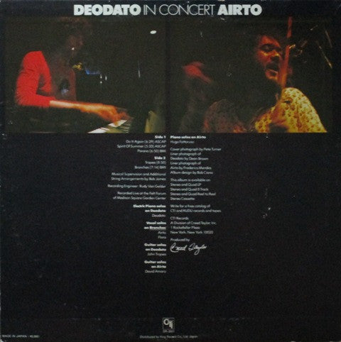 Master Release: In Concert by Eumir Deodato