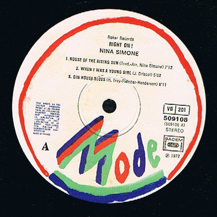 Release: Right On!-Vinyl-France-1981-509108, 509108-2039583