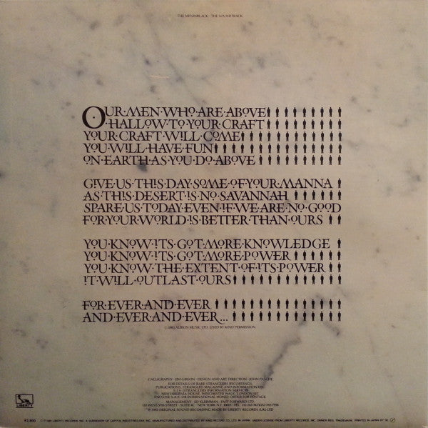 Release: The Gospel According To The Meninblack-Vinyl-Japan-1981-K28P-142, LBG-30313-3973826
