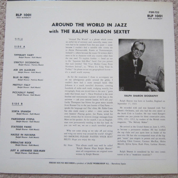 Master Release: Around The World In Jazz by Ralph Sharon Sextet