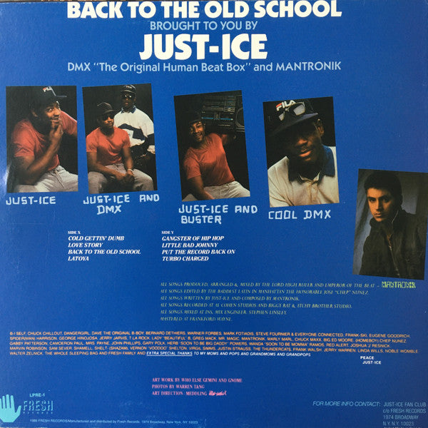 Release: Back To The Old School-Vinyl-US-1986-LPRE-1-1161149