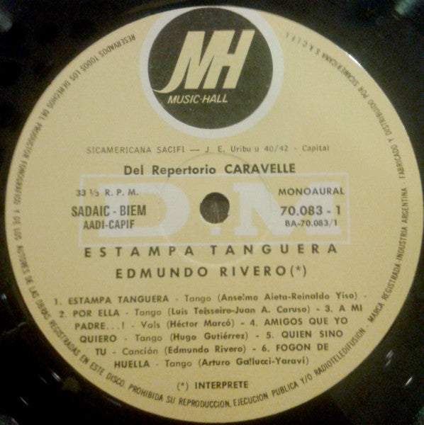 Master Release: Estampa Tanguera by Edmundo Rivero