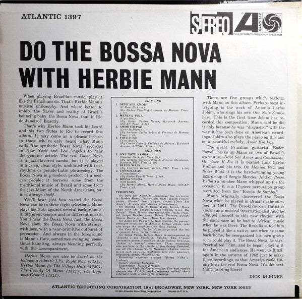 Release: Do The Bossa Nova-Vinyl-US-None-1397, SD 1397-7930497