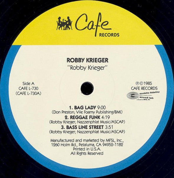 Release: Robby Krieger-Vinyl-US-1985-CAFE 730-3867061