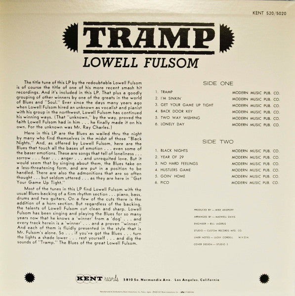 Release: Tramp-Vinyl-Japan-1997-KST 520, KST 520/5020, PLP-6711-7187461