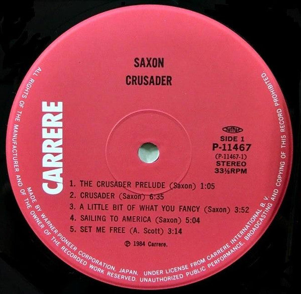 Release: Crusader-Vinyl-Japan-1984-P-11467-2581285