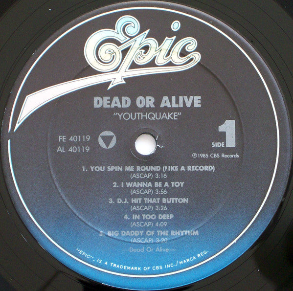 Release: Youthquake-Vinyl-US-1985-FE 40119-2563600