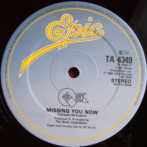 ...Missing You Now