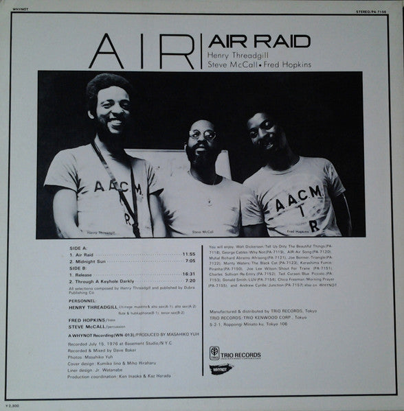 Release: Air Raid-Vinyl-Japan-1976-PA-7156-7532009