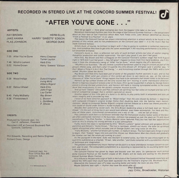 Release: After You've Gone-Vinyl-US-1975-CJ-6-3568154