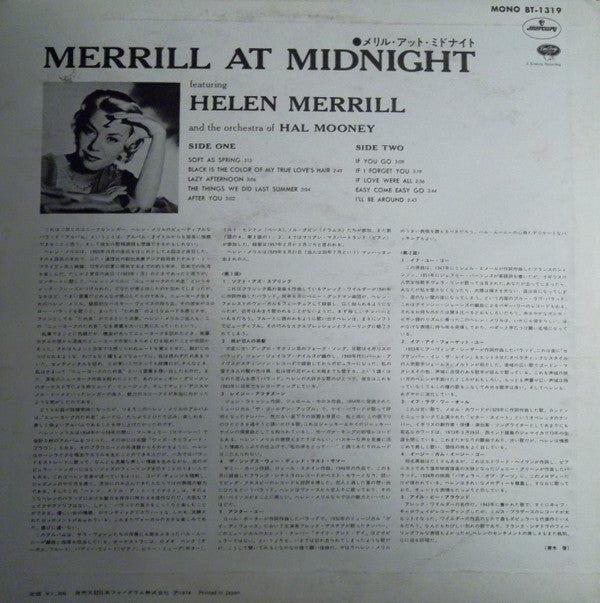 Release: Merrill At Midnight-Vinyl-Japan-1974-BT-1319-8838331