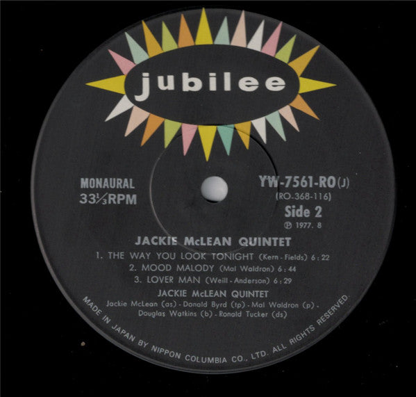 The Jackie McLean Quintet