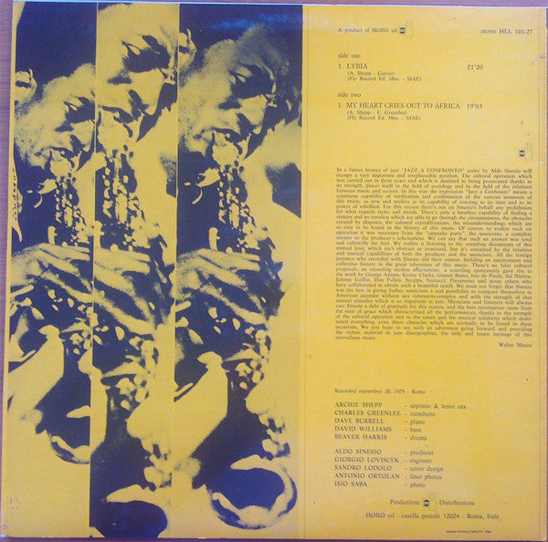 Master Release: Jazz A Confronto 27 by Archie Shepp
