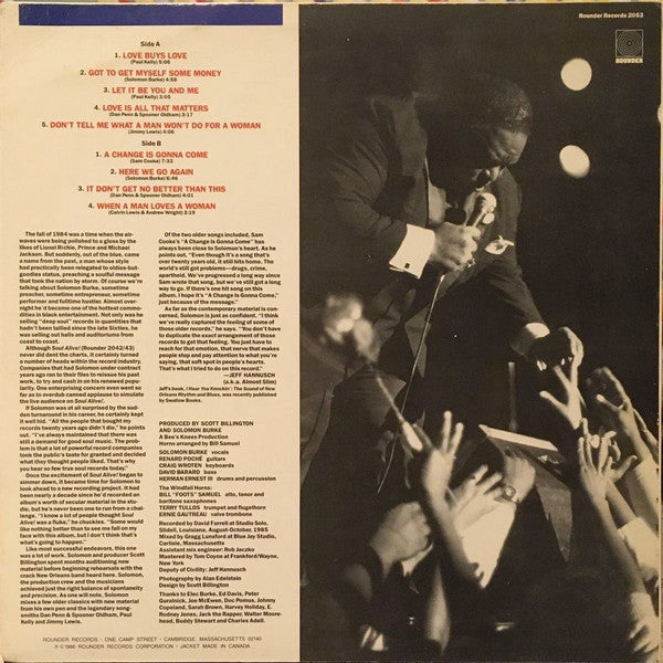 Master Release: A Change Is Gonna Come by Solomon Burke
