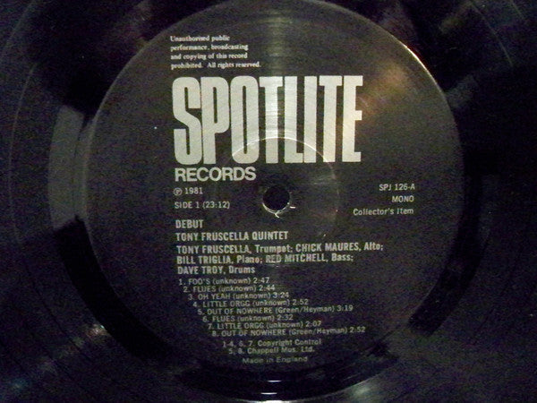 Release: Debut-Vinyl-UK-1981-SPJ 126-5937521
