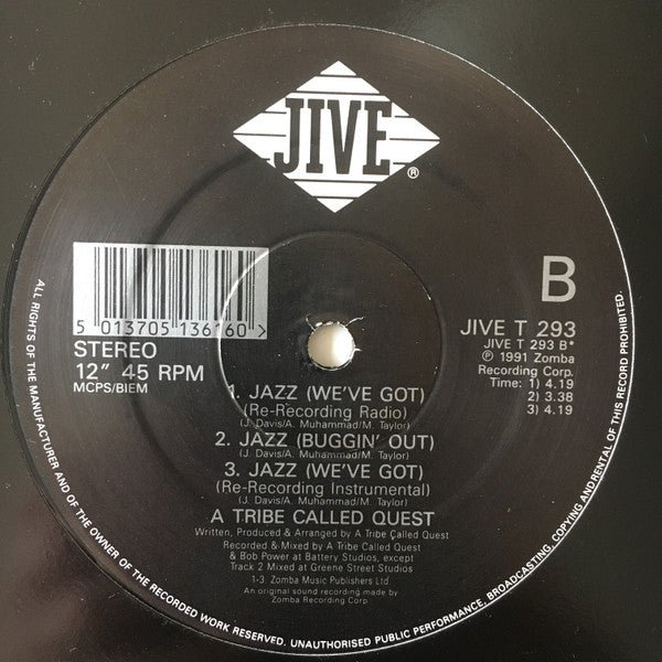 Master Release: Jazz (We've Got) by A Tribe Called Quest