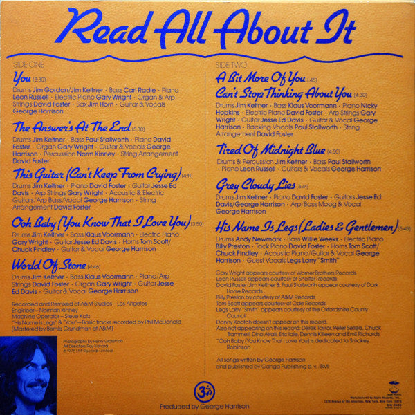 Release: Extra Texture (Read All About It)-Vinyl-US-1975-SW-3420-1529774