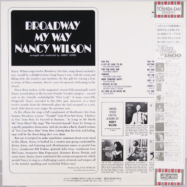 Master Release: Broadway - My Way by Nancy Wilson