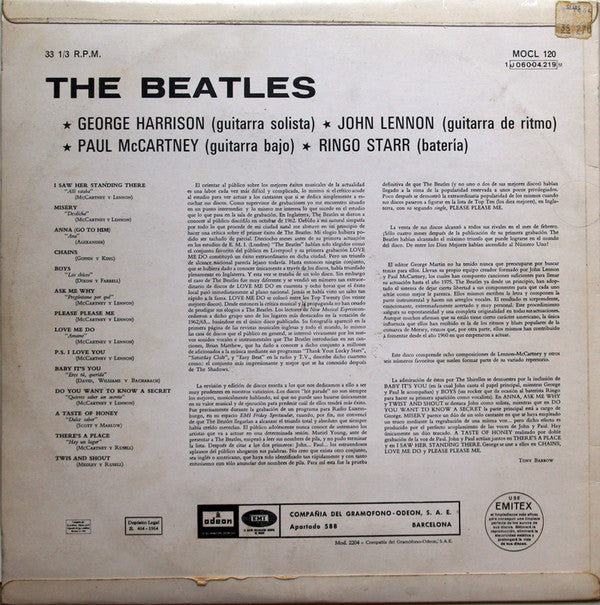 Release: Please Please Me-Vinyl-Spain-1969-MOCL 120, 1J 060-04.219 M-7198793