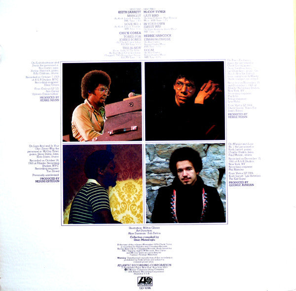 Release: Chick Corea, Herbie Hancock, Keith Jarrett, McCoy Tyner-Vinyl-US-1976-SD 1696-1826239