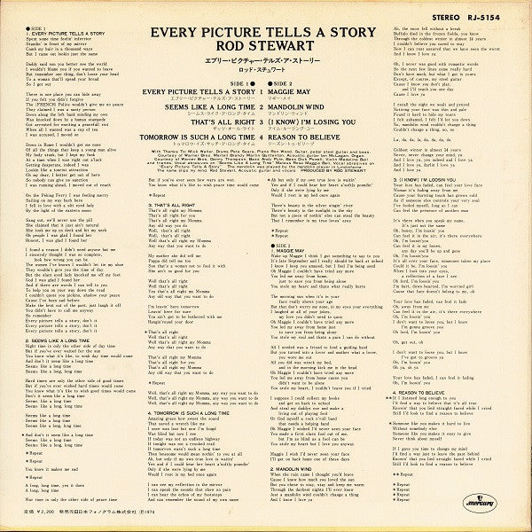 Release: Every Picture Tells A Story-Vinyl-Japan-1974-RJ-5154-5729080