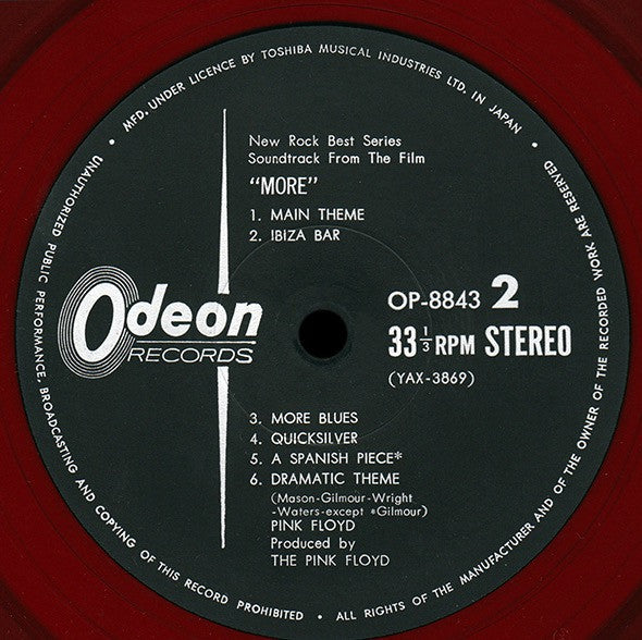Release: Soundtrack From The Film "More"-Vinyl-Japan-1970-OP-8843-8651690