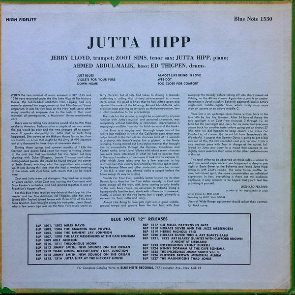 Master Release: Jutta Hipp With Zoot Sims by Jutta Hipp