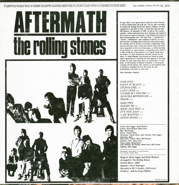 Release: Aftermath-Vinyl-US-1966-LL 3476, LL-3476-5554841