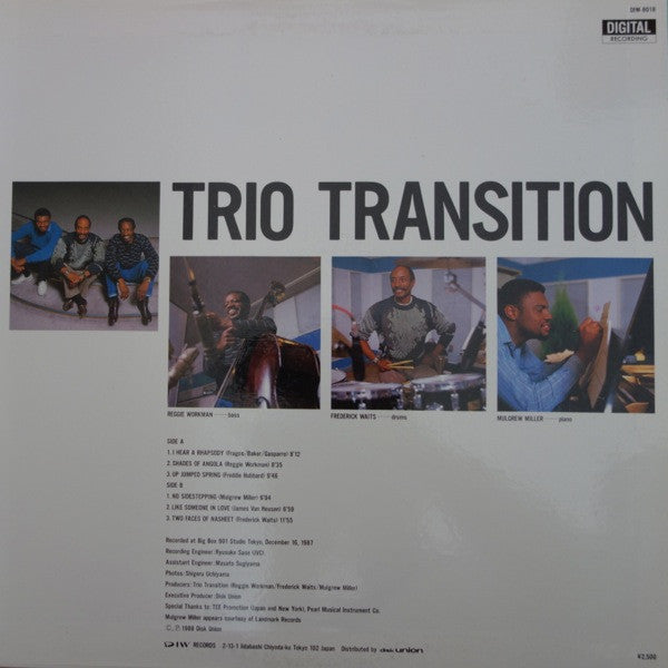 Release: Trio Transition-Vinyl-Japan-1988-DIW-8018-3850673
