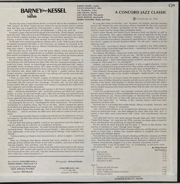 Release: Barney Plays Kessel & Friends-Vinyl-US-1975-CJ-9-4218659