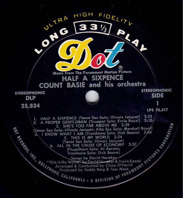 Master Release: Half A Sixpence by Count Basie