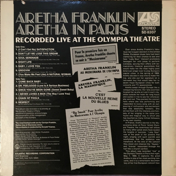 Master Release: Aretha In Paris by Aretha Franklin