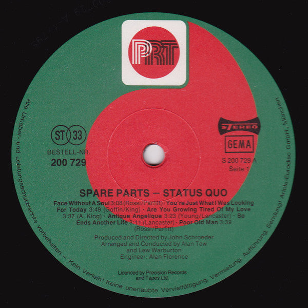 Release: Spare Parts-Vinyl-Germany-None-200 729, 200 729-241-1849510