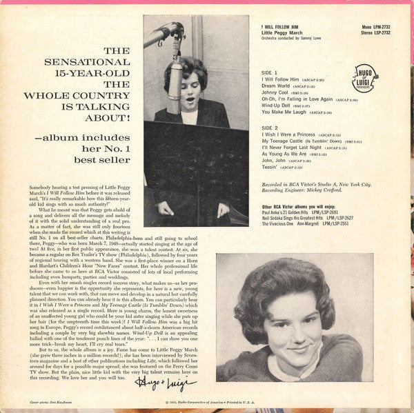 Release: I Will Follow Him-Vinyl-US-1963-LPM-2732-5502370