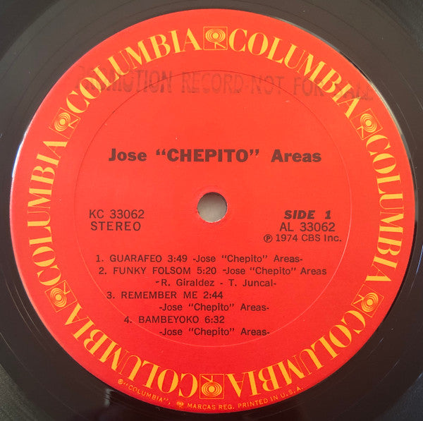 Release: Jose "Chepito" Areas-Vinyl-US-1974-KC 33062-1769765