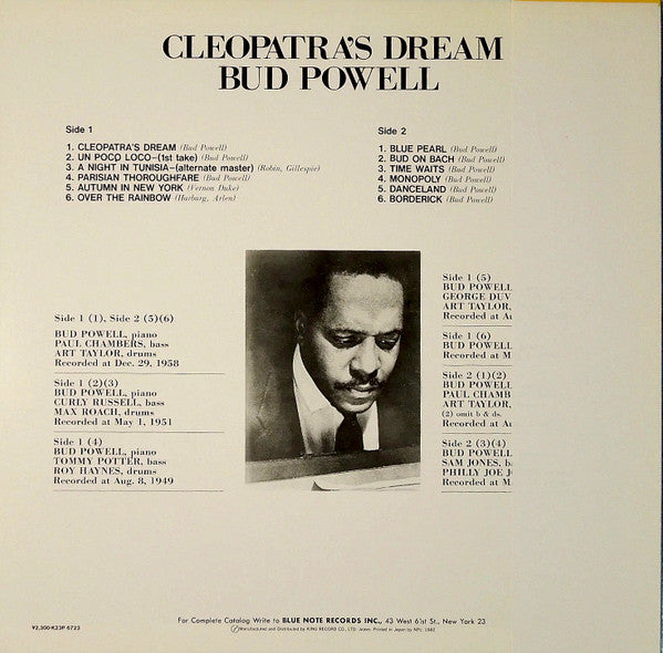 Master Release: Cleopatra's Dream by Bud Powell