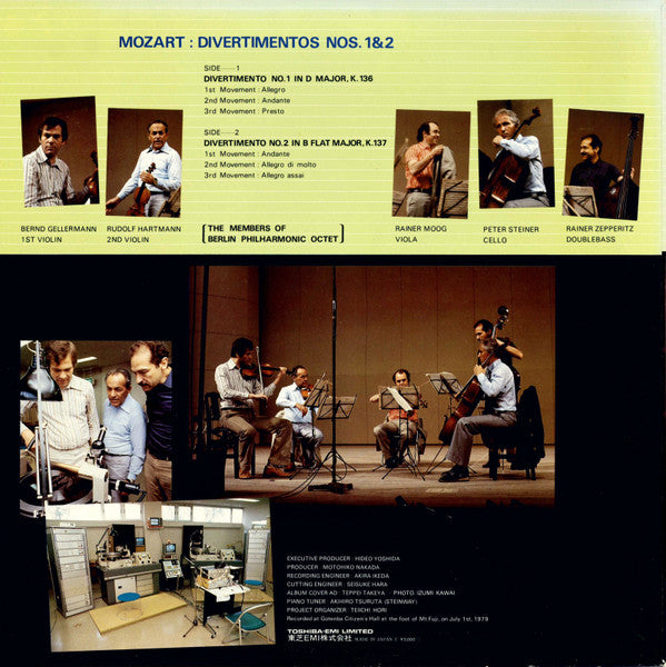 Release: Divertimenti KV 136 & 137-Vinyl-Japan-1979-EWLF-98010-7645965