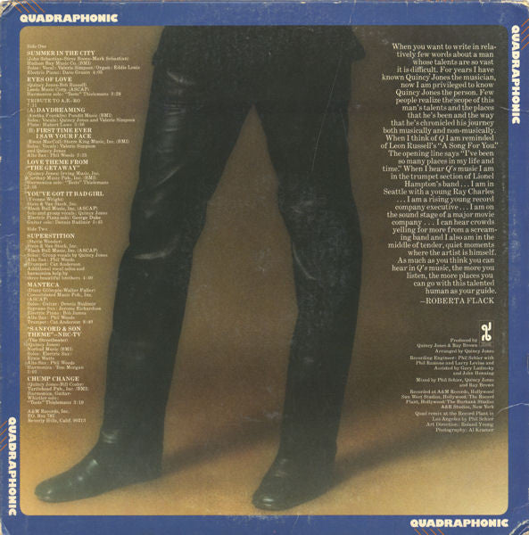 Master Release: You've Got It Bad Girl by Quincy Jones