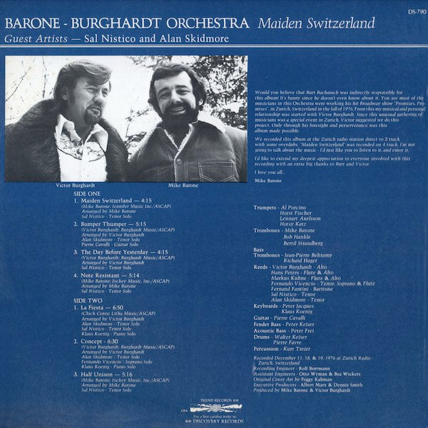 Master Release: Organic by Barone - Burghardt Orchestra
