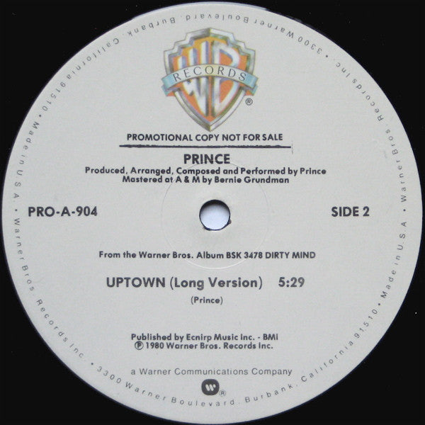 Master Release: Uptown by Prince